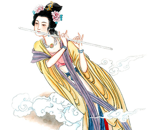 古代卡通人物祥云