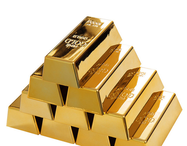 金条金块矢量黄金元素
