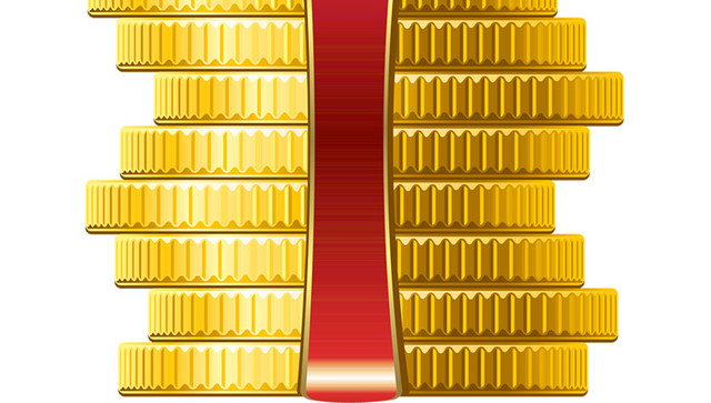 金条金块矢量元素