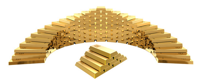 金条金块矢量元素