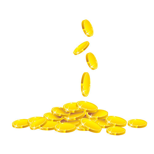 金币矢量素材