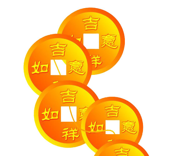 铜钱串素材