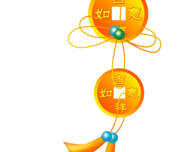 铜钱串素材