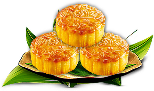 竹叶盘子月饼中秋