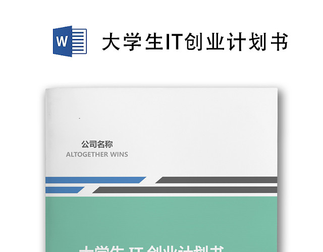 大学生IT创业计划书WORD模板