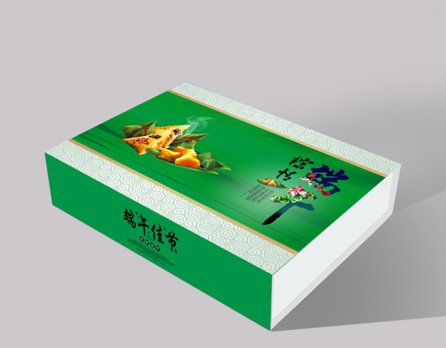 绿色中国风端午节粽子礼盒传统佳节礼物包装设计