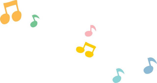 彩色音符矢量素材