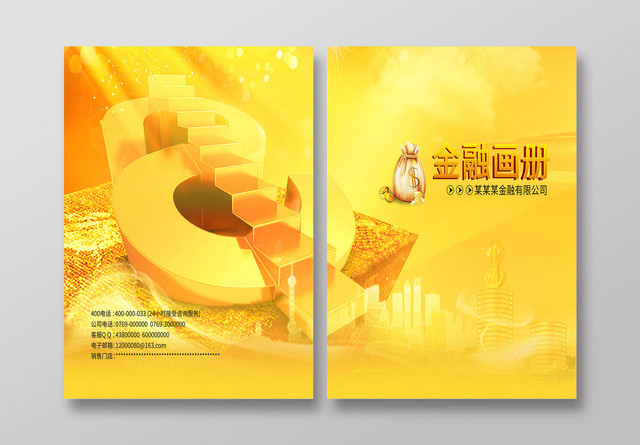 金灿灿某公司金融画册