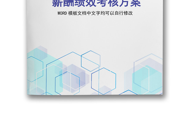 彩色简约正式财务薪酬绩效考核方案薪酬管理WORD模板