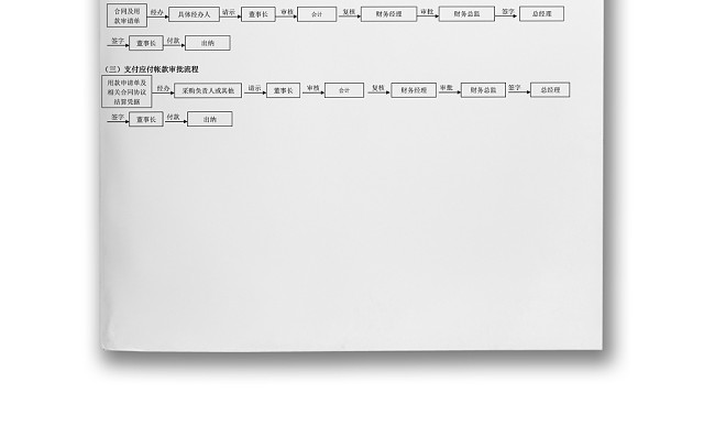 财务审批流程图WORD模板