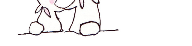 手绘月亮玉兔简笔画