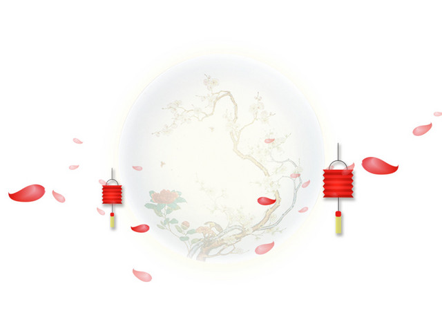 中秋祥云灯笼装饰