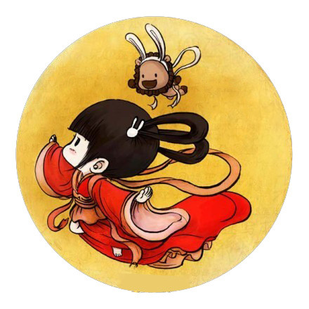 中秋嫦娥月亮兔子