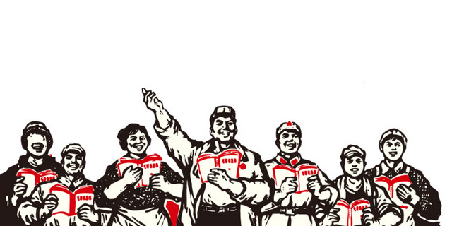 手绘劳动人民海报插画素材