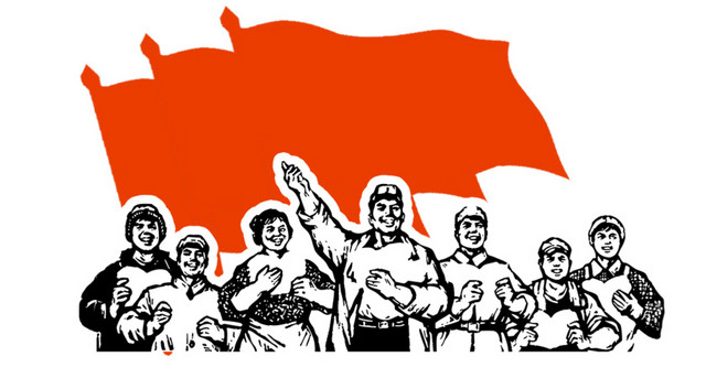 劳动人民海报插画