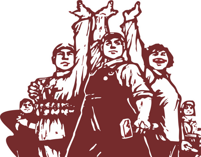 手绘劳动人民插画