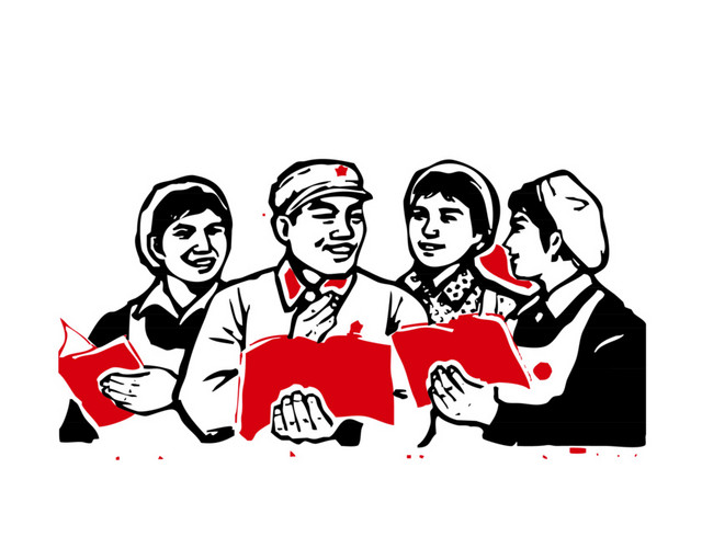 手绘劳动人民插画