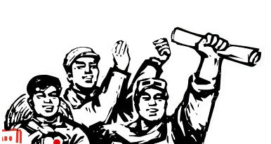 手绘劳动人民插画