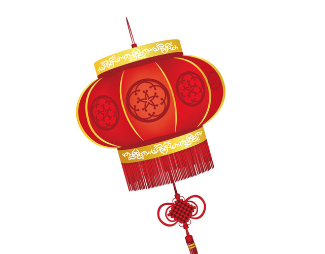 中国风传统中国结灯笼装饰素材