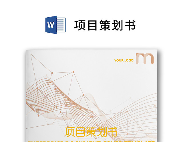 简约正式公司项目策划书活动策划书计划书WORD模板