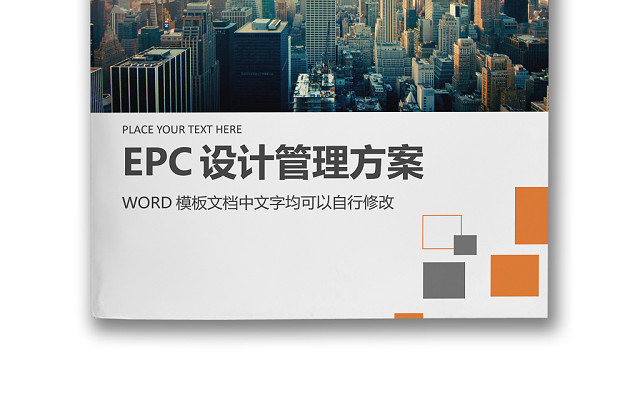 简约正式EPC设计管理工程管理设计方案WORD模板
