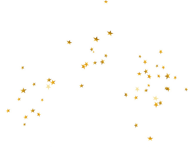 一片金色小五角星素材