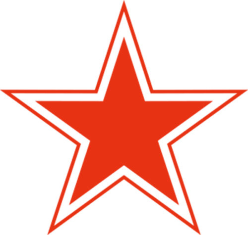 简约红色五角星素材