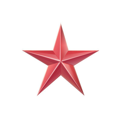 棱角星星五角星素材