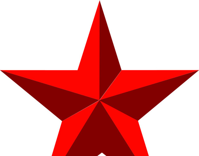 红色五角星素材