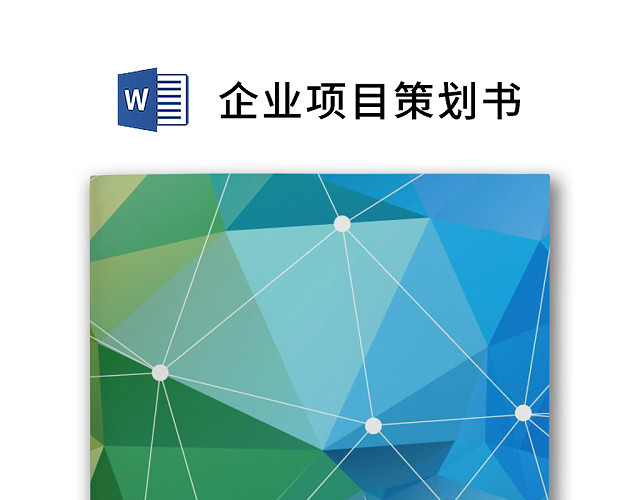 简约正式公司项目策划书活动策划书计划书WORD模板