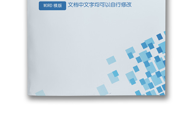 企业文档简约商务封皮模板