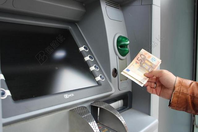 ATM 钱 欧元 提取现金 现金
