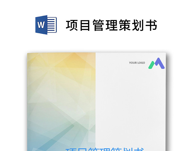 简约正式公司项目管理策划书活动策划书计划书WORD模板