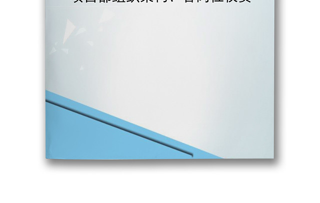 蓝色简约大方企业组织架构WORD文档模板