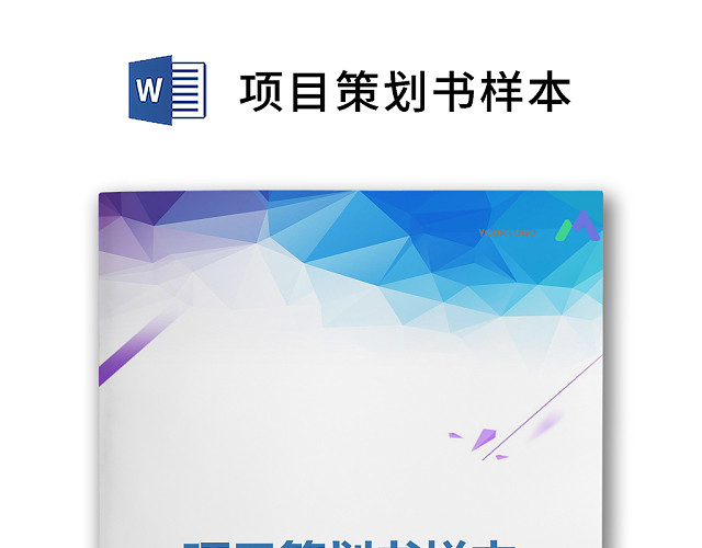 简约正式公司项目策划书样本活动策划书计划书WORD模板