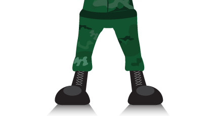 矢量迷彩服战士