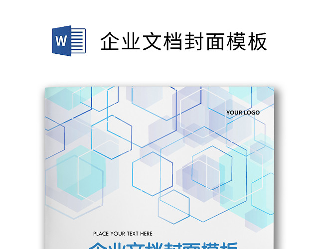 企业文档简约商务封皮模板