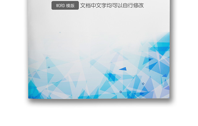 企业文档简约商务封皮模板
