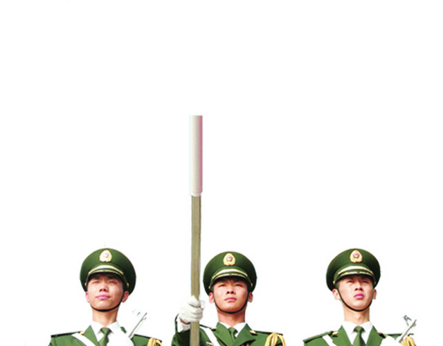 阅兵三战士