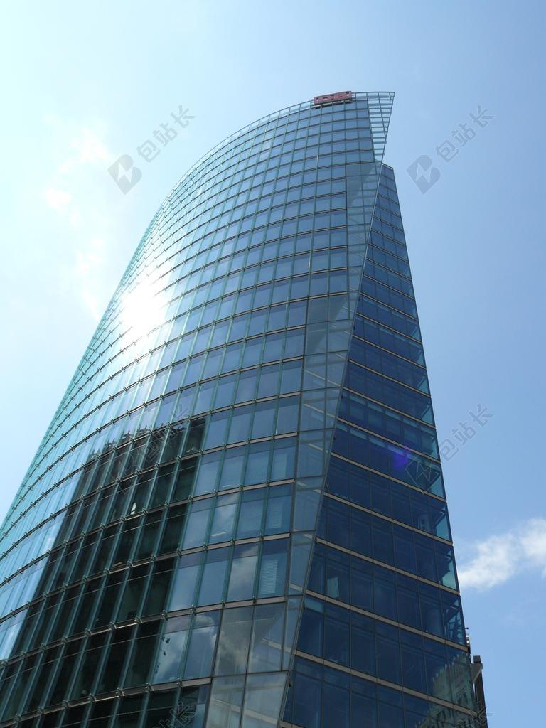 正面 幕墙 玻璃 架构