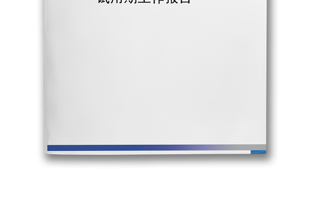 深蓝色简约企业试用期工作总结WORD模板