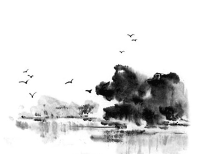 湖景素材