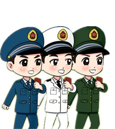 创意卡通军人形象素材矢量图片