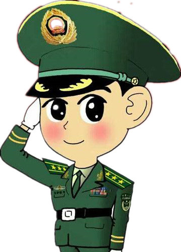 创意卡通军人形象素材矢量图片