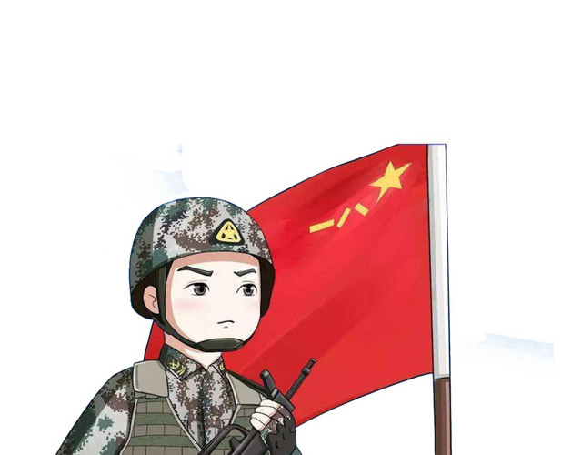 创意卡通军人形象素材矢量图片