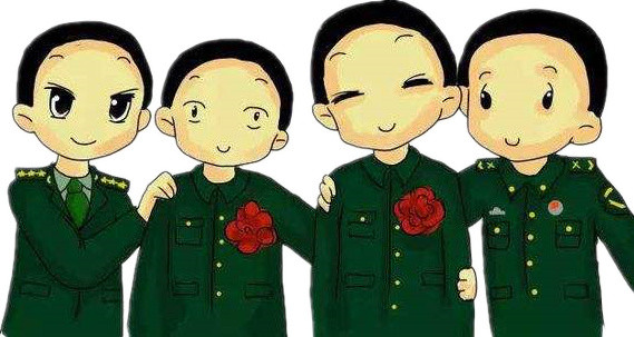 创意卡通军人形象素材矢量图片