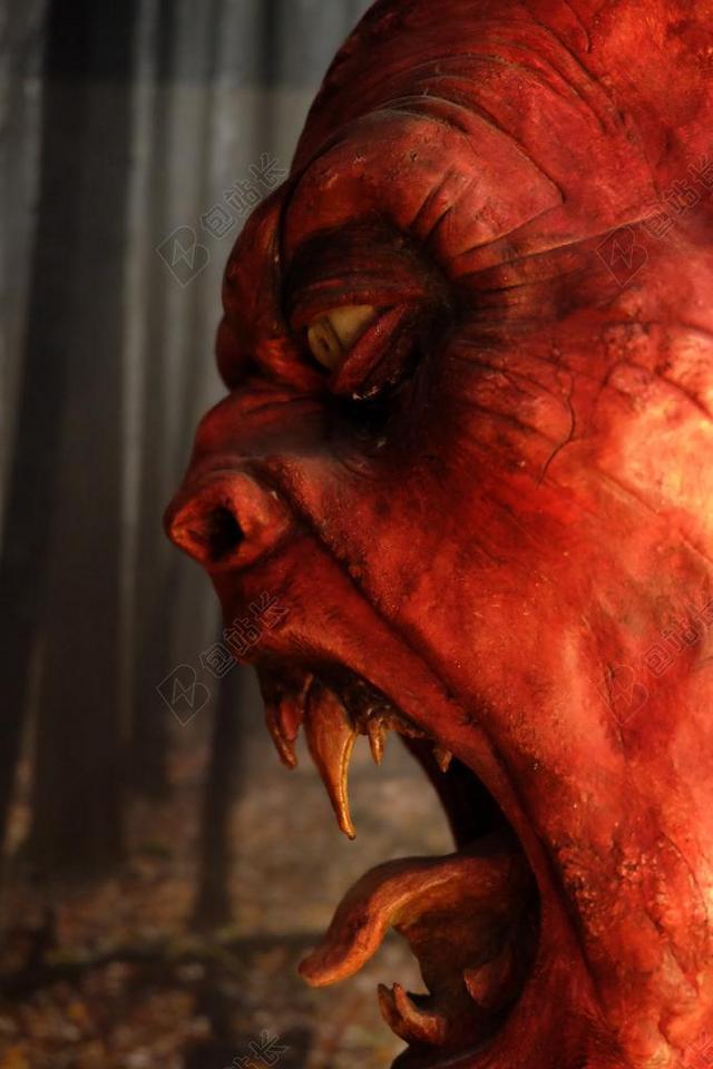 KRAMPUS 海关 奥地利 掩码 魔鬼 木制面具 邪恶