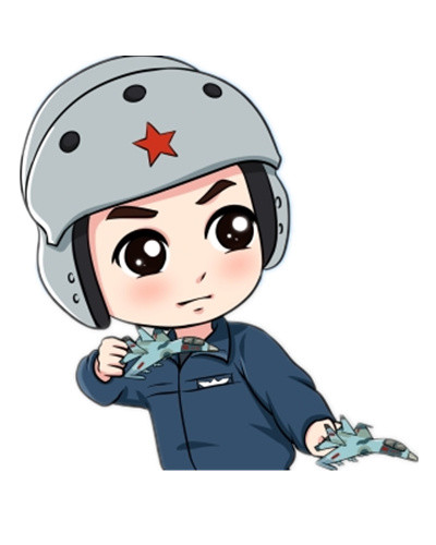 创意卡通军人形象素材矢量图片