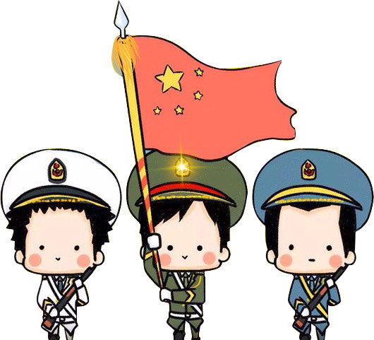 创意卡通军人形象素材矢量图片