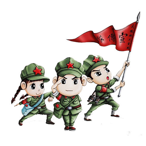 创意卡通军人形象素材矢量图片